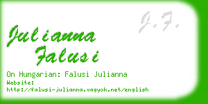 julianna falusi business card